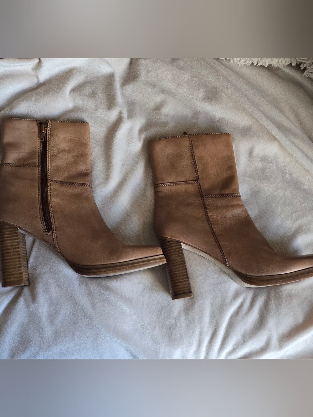 Candie's Vintage 90s Y2k Leather Patchwork Boots